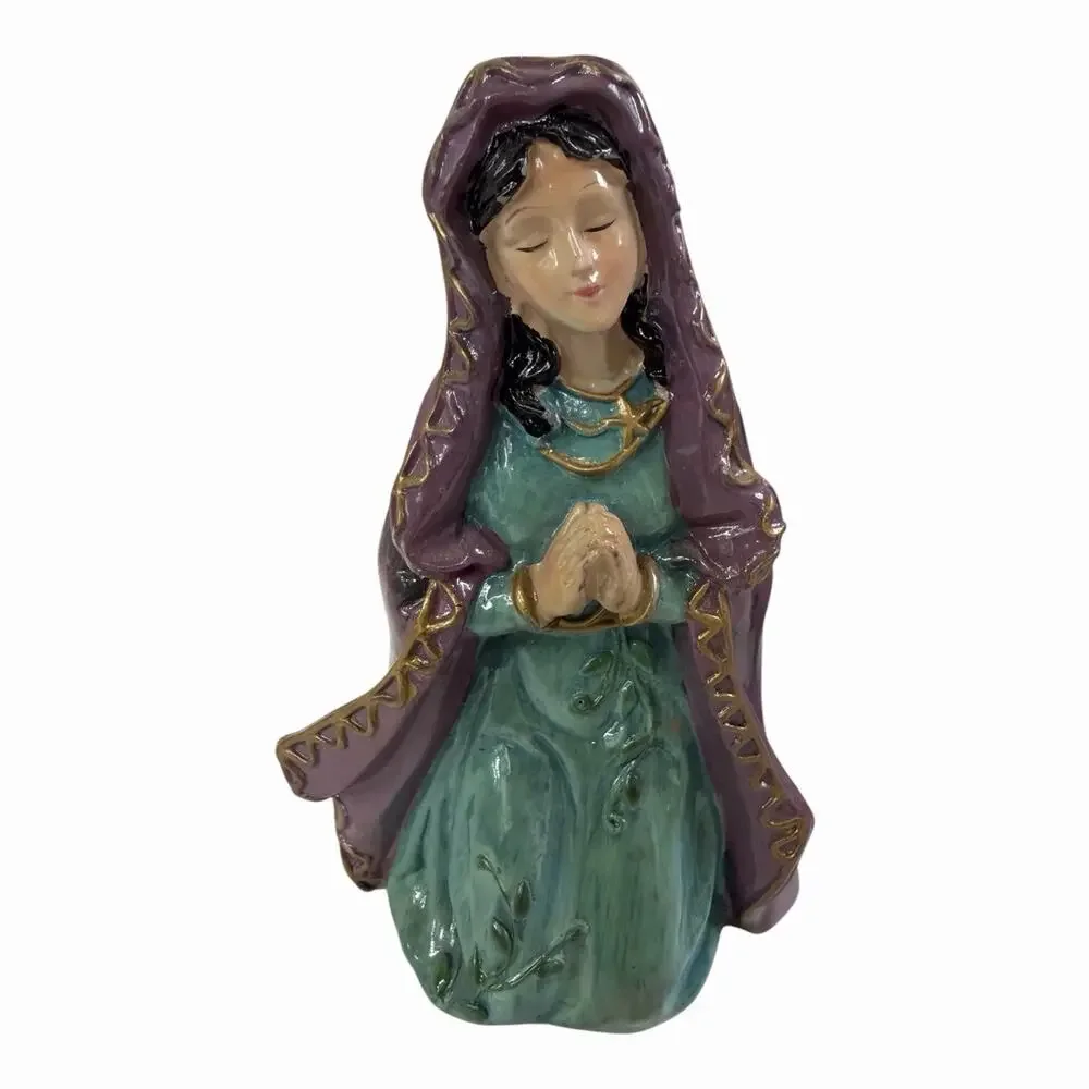 Vintage Greenbrier Int Nativity Set Of 6 Hand Painted Figurines